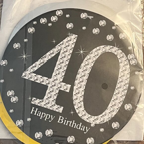40th Birthday Party Hanging Banners Wine Bottle Decor 40 Year old - 0329 - Picture 2 of 4